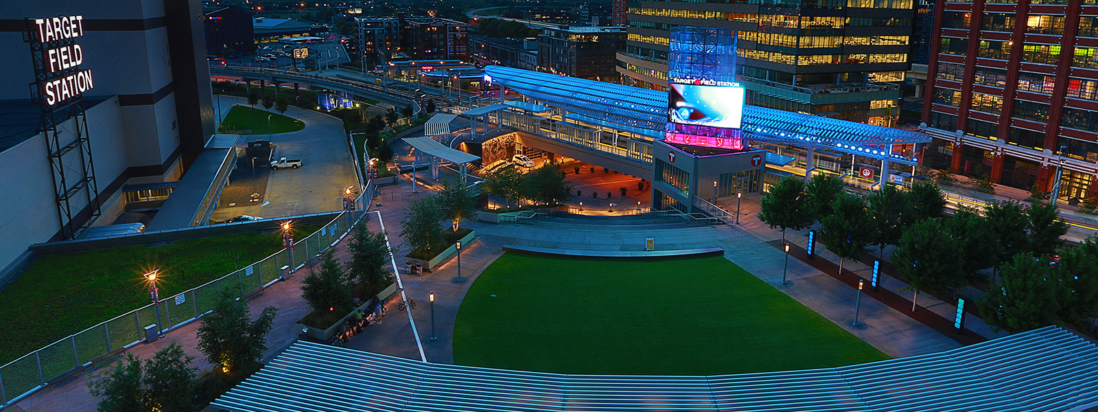 target field station at night