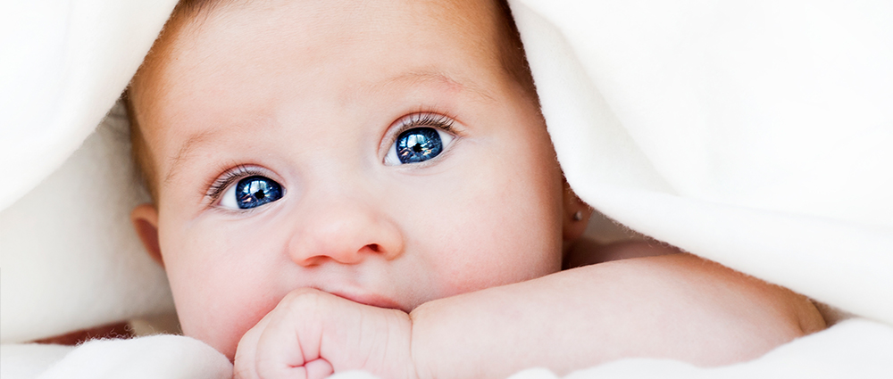 baby under a blanket