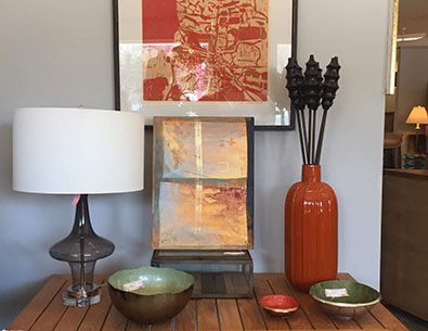 Lamps and picture at Hope Chest